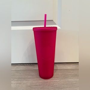 Starbucks Tumbler - Bright Pink Studded
